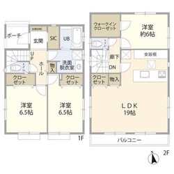 鶴ヶ島市脚折町３丁目住宅の物件間取画像